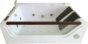 Vírivka s vírivkou 180 x 120, dvojmiestna, Led, ozónový ohrievač, rádio