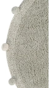 Svetlozelený prateľný ručne tkaný bavlnený detský koberec ø120 cm Bubbly Olive – Lorena Canals