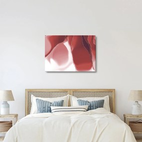 Obraz - Červená abstraktná kvetina N⁰3 (70x50 cm)