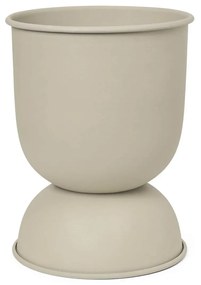 Ferm Living Kovový kvetináč Hourglass Cashmere Extra Small