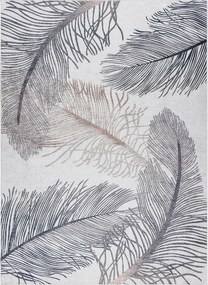 Dywany Łuszczów 💧🛡️120x170 cm Kusový koberec ANDRE Feathers 1147 + aplikovaná impregnácia, šedá, chodba / predsieň