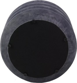 SI Calvi Velvet taburetka sivý