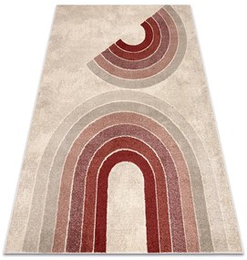 Koberec FUSION 0807 krémový / bordový