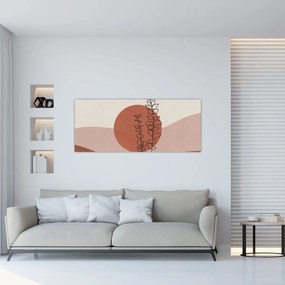 Obraz - Boho listy N⁰1 (120x50 cm)
