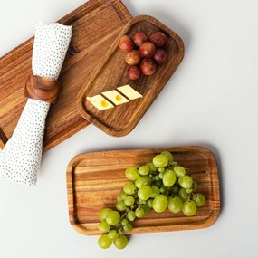 Podnos obdĺžnik malý Agát 20 x 11 cm - FLOW Wooden - 593702