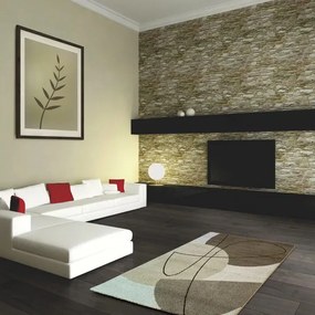 Spoltex, Kusový koberec Achat 550 Dark beige, 120x170, hnedá, obývacia izba