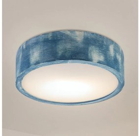 Brilagi - Stropné svietidlo PINO 1xE27/15W/230V borovica/modrá pr. 27,5 cm