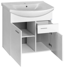 Aqualine Aqualine, ZOJA umývadlová skrinka 71,5x74x34cm, biela, 51075A