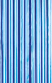 Aqualine Aqualine, Sprchový záves 180x180cm, vinyl, modrá, pruhy, ZV011