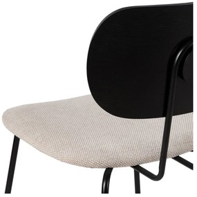 Bielo-čierne jedálenské stoličky v súprave 4 ks Cleo – Ixia