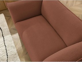 Oranžová menčestrová pohovka 170 cm Giorgia – Bobochic Paris