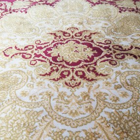 DY Hodvábny exkluzívny koberec Qum Silk 02 - červená Rozmer: 200x300 cm