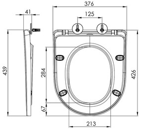 Bruckner Bruckner, LEON WC sedátko, Slim, Soft Close, duroplast, biela, 301.307.4