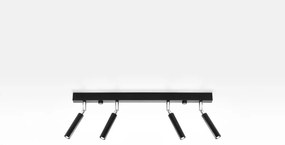 Bodové svietidlo Eyetech, 4x čierne kovové tienidlo, (možnosť polohovania)