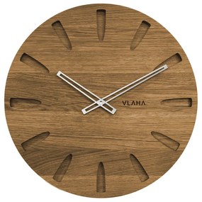 Dubové hodiny Vlaha strieborné ručičky VCT1021, 45cm
