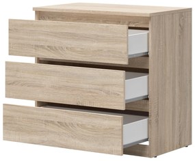 Komoda BRW Tetrix 2 (dub sonoma) . Vlastná spoľahlivá doprava až k Vám domov. 1098479