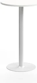 Barový stôl VERTICUS, Ø700x1100 mm, biely