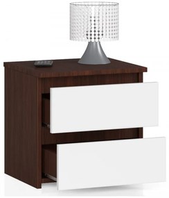 Nočný stolík CL2 2SZ CLP wenge / biely