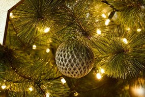 DECOLED Plastové ozdoby, d.8 cm, zlaté, 4x vráskavé, 4x matné, 4x trblietavé