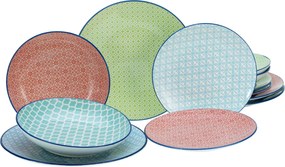 XXXLutz JEDÁLENSKÝ SERVIS Mediterran 12-dielne Creatable - Online Only bytové doplnky - 007768135301