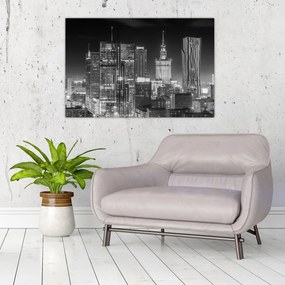 Obraz - Čiernobiely New York (90x60 cm)