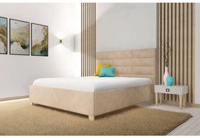 Mrava Čalúnená manželská posteľ LAMDA Rozmer: 200x160, Výška záhlavia: 107 cm