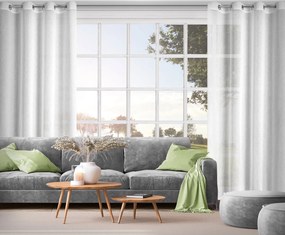 ZÁVES NA KRÚŽKOCH VESTA 140X250 CM BIELA