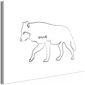 Artgeist Obraz - Wolf (1 Part) Wide Veľkosť: 30x20, Verzia: Premium Print