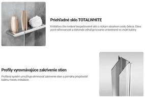 Deante Kerria Plus, posuvné sprchové dvere 120x200 cm, 6mm číre sklo, chrómový profil, DEA-KTSP012P