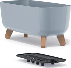 Plastový kvetináč na nožičkách DGCL400 39 cm - svetlosivá