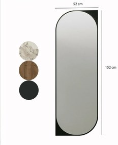 Livi Čierne zrkadlo 52 x 152 cm