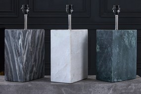 Stolná lampa mramorová 55cm biela RÁM