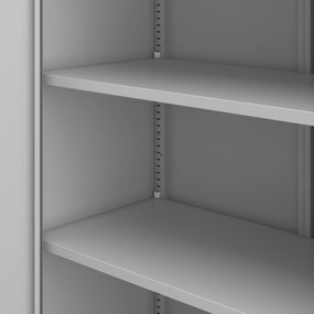 Kovová skriňa JAN Compact 1750 x 800 x 400 mm, sivá