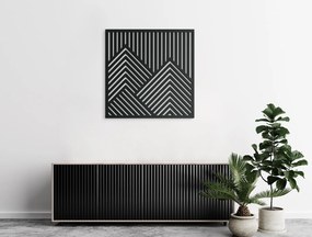 drevko Moderný obraz Vrcholovka Rozmer obrazu: 32,5 x 32,5 cm, Farba dekorácie: Čierna