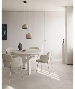 Béžové čalúnené jedálenské kreslá v súprave 2 ks Yunia – Kave Home