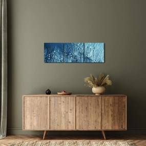 Obraz - Kvapky rosy (s hodinami) (90x30 cm)