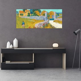 Obraz - Vincent van Gogh, Farmhouse in Provence, reprodukcia (120x50 cm)