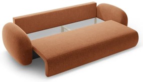 Ženilková rozkladacia/s úložným priestorom pohovka v tehlovej farbe 262 cm Tonale – Cosmopolitan Design