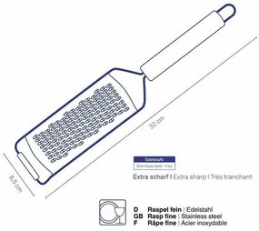 Kela Strúhadlo hrubé Rondo, nehrdz. oceľ 3 mm
