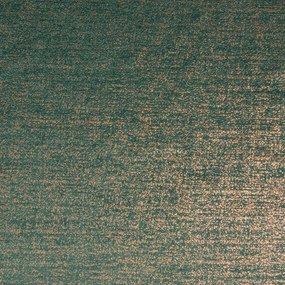 Zamatový tyrkysovozelený záves AMBI so škvrnitou medenou potlačou 140x270 cm