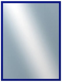 DANTIK - Zrkadlo v rámu, rozmer s rámom 60x80 cm z lišty PERLA modrá lesklá (2877)
