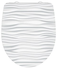 Schütte WC doska so spomaľujúcim mechanizmom (biela vlna)  (100253145)