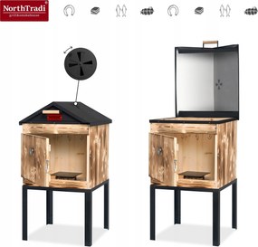 TRENDIE Udiareň drevená s kovovou strechou