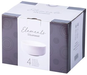 Set keramických misiek 4 ks – Elements West taupe - 492416