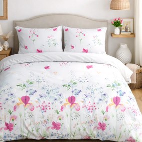 BAVLNENÉ OBLIEČKY COTTONLOVE 180X200 CM, 2KS 70X80 CM KVETY