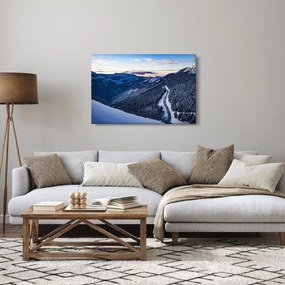 Obraz zasneženého svahu (90x60 cm)