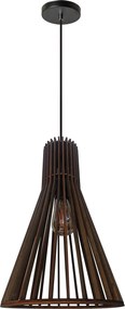 Toolight Toolight, drevené stropné svietidlo 1xE27, APP1350-1CP, hnedá, OSW-00936