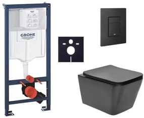 Závesný wc set do ľahkých stien / predstenová montáž SAT Infinitio SIKOGRSIN12BEKF0