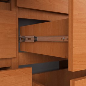 Komoda Kuba 120 cm 8 zásuviek jelša