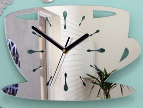 Nástěnné hodiny Coffe 33 cm zrcadlové